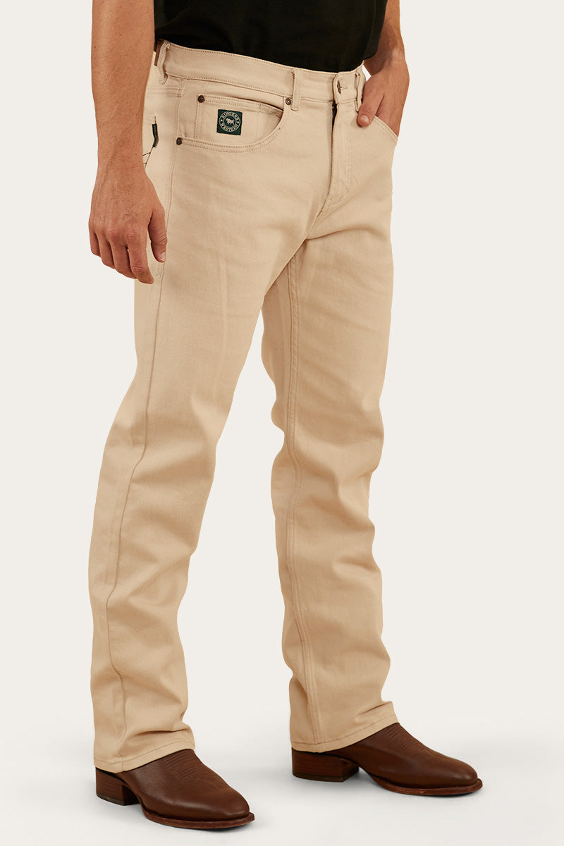 Muster Mens Slim Straight Fit Mid Rise Jeans