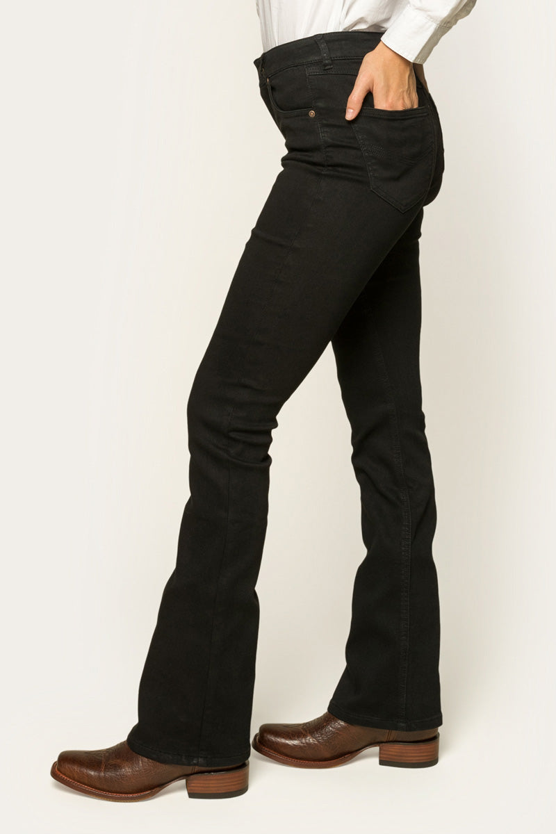 Katherine Womens Mid Rise Bootleg Jeans