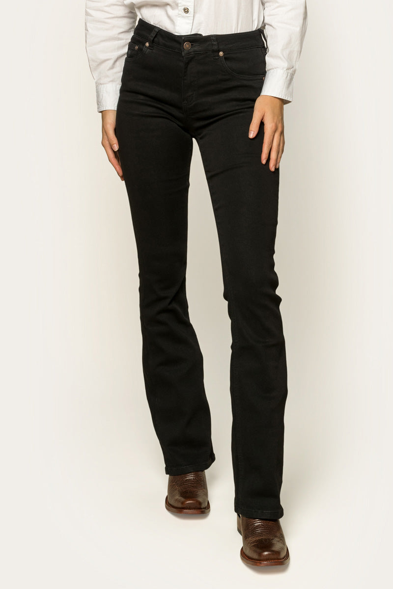 Katherine Womens Mid Rise Bootleg Jeans