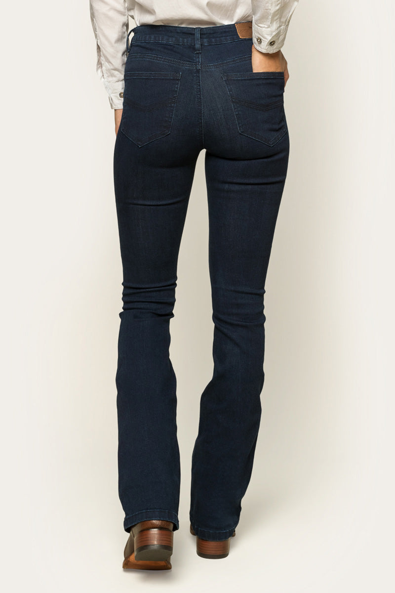 Katherine Womens Mid Rise Bootleg Jeans