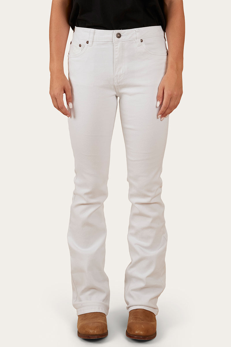 Katherine Womens Mid Rise Bootleg Jeans