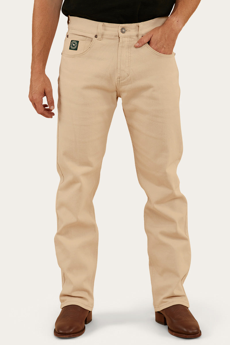 Muster Mens Slim Straight Fit Mid Rise Jeans