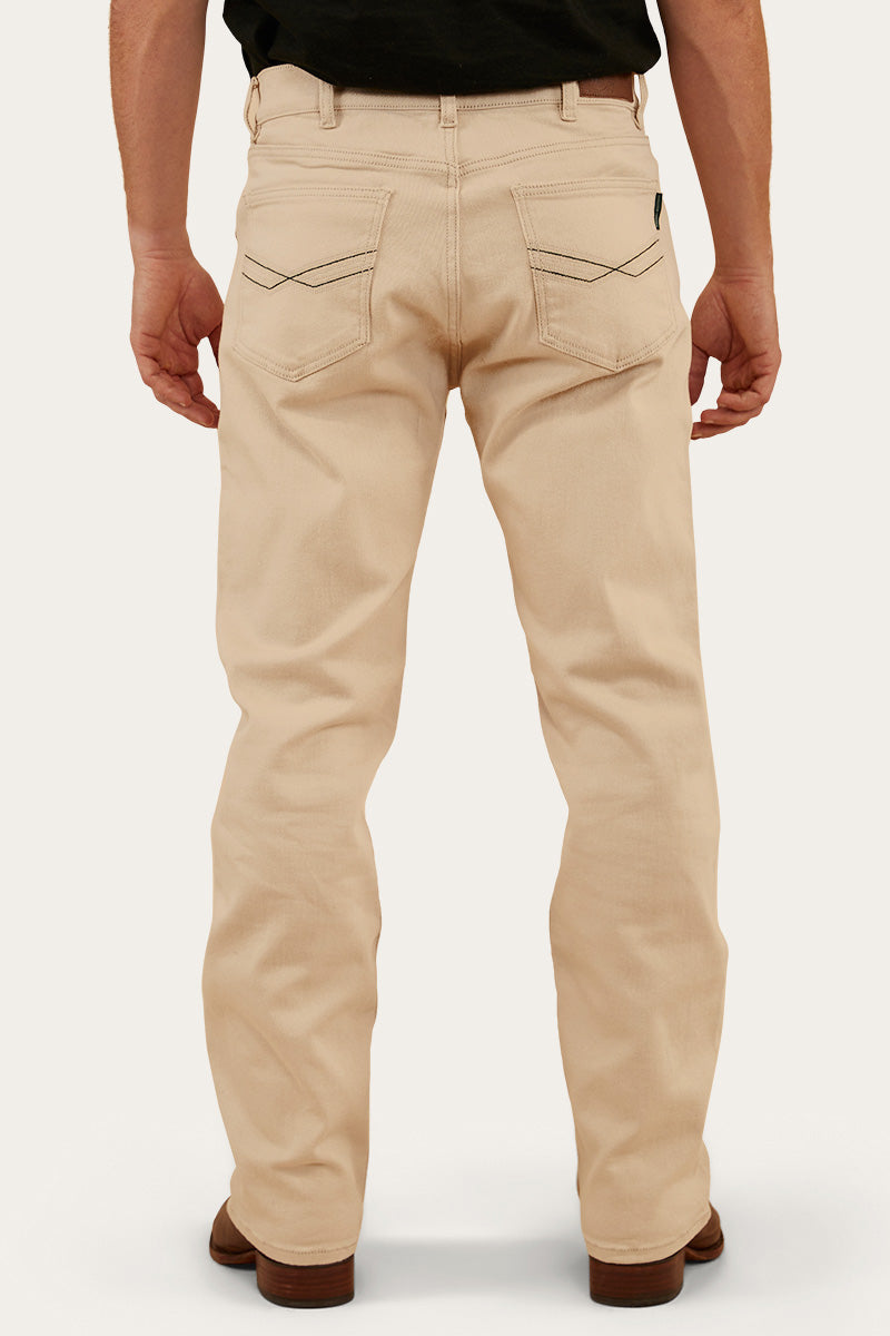 Muster Mens Slim Straight Fit Mid Rise Jeans