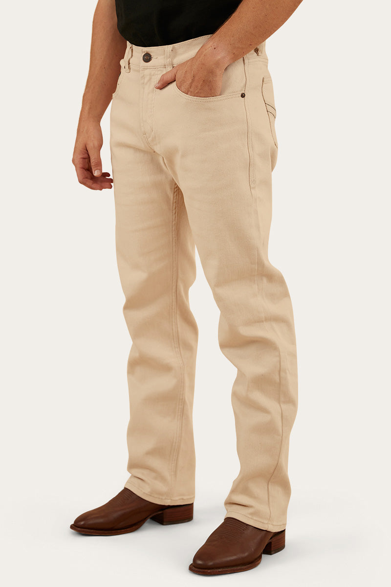 Muster Mens Slim Straight Fit Mid Rise Jeans