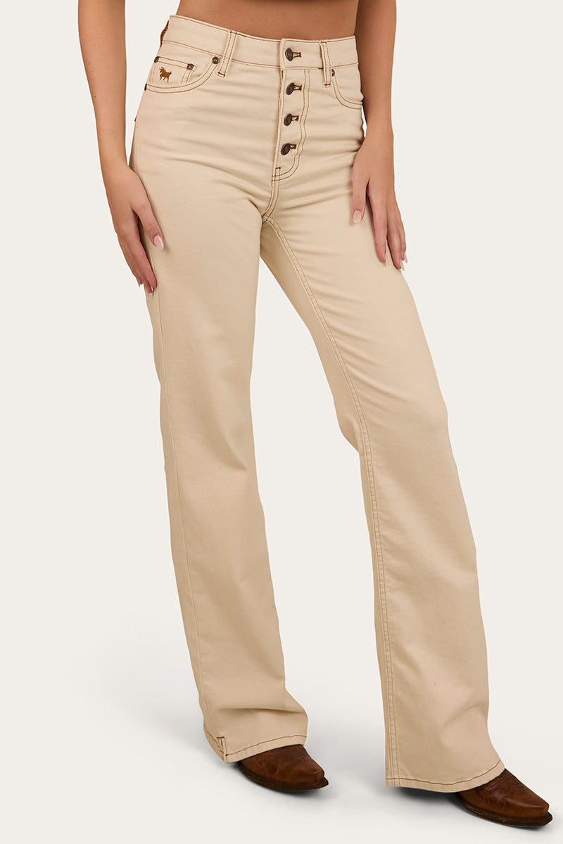 Betsy Womens High Rise Bootleg Jean