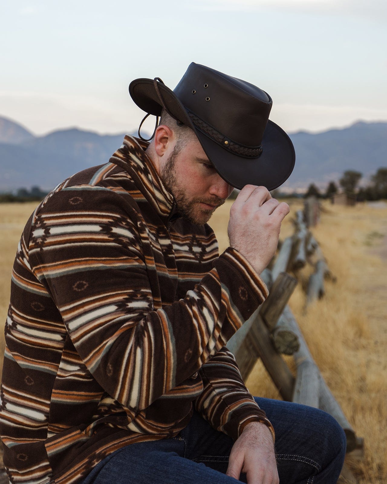 Wagga Wagga Leather Hat
