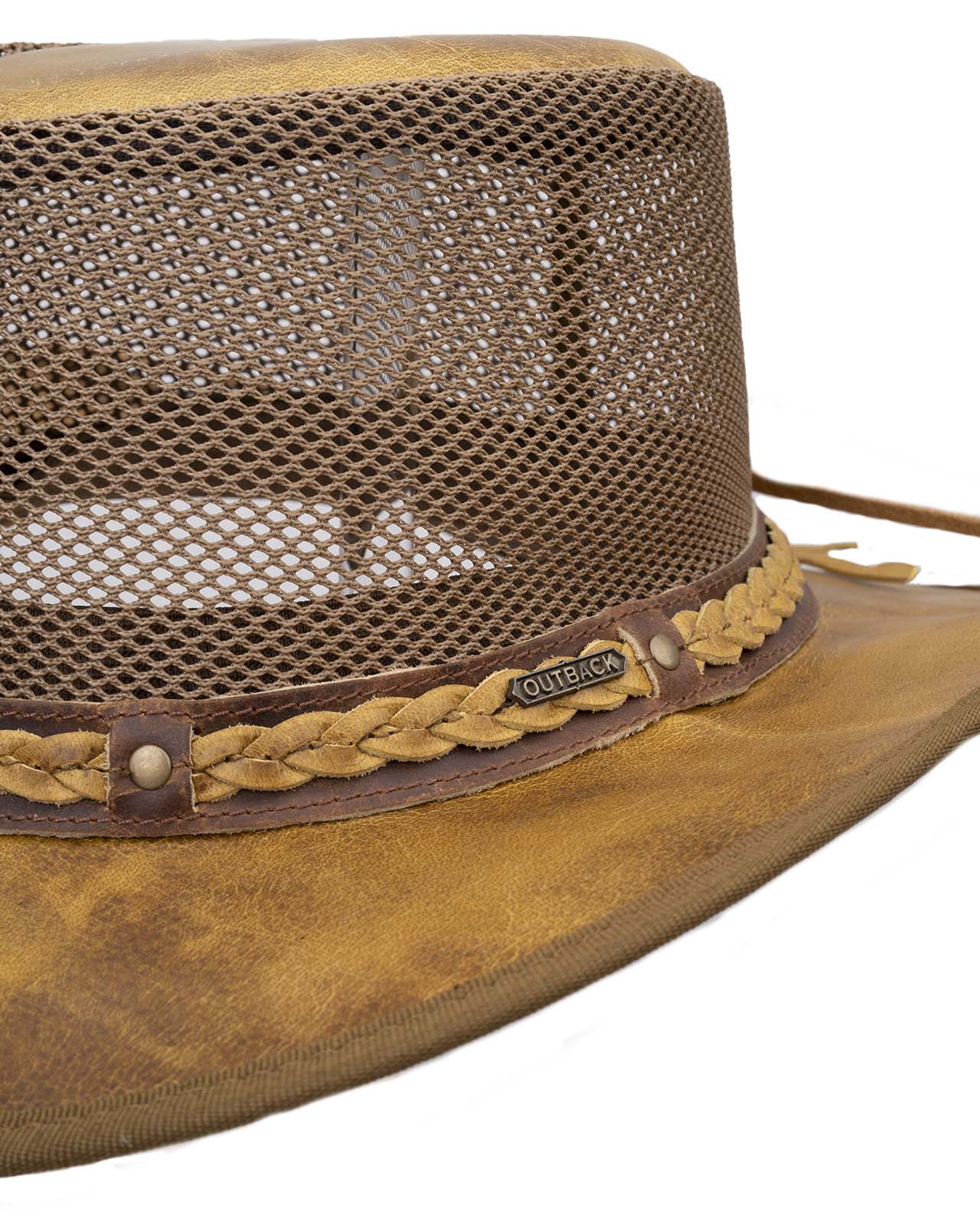 Wagga Wagga with Mesh Leather Hat
